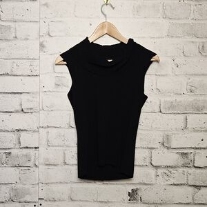 Elegant Black Sleeveless Top